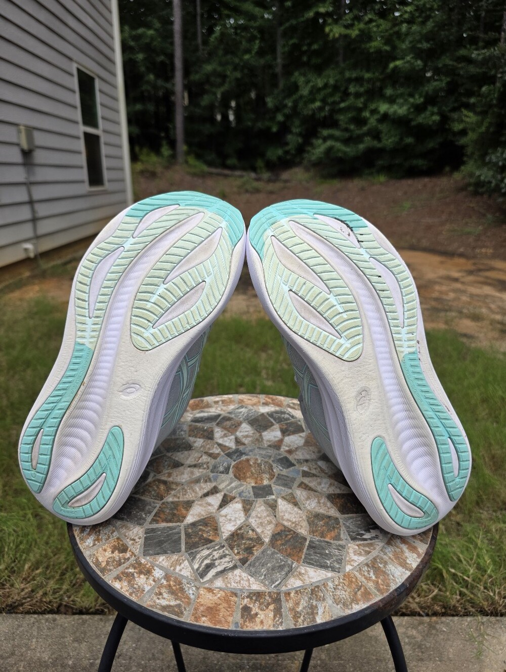 Asics Gel Nimbus 27 1012B753 Piedmont Grey Running Shoes Sneakers Women Size 11 - Picture 8 of 11